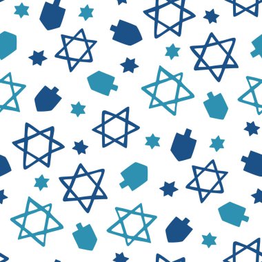 Hanuka sembolleri seamless modeli