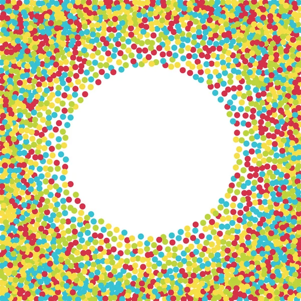 Kolorowe kropki okrągłe ramki Grafika Wektorowa