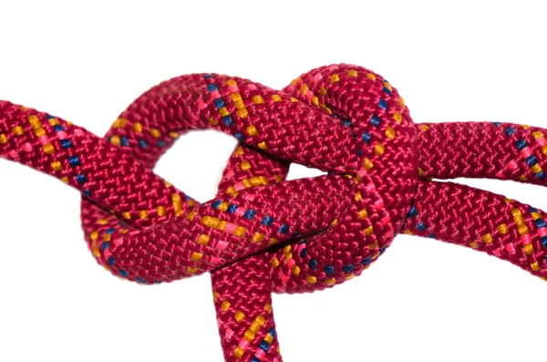 Bowline nó corda vermelha . — Fotografia de Stock