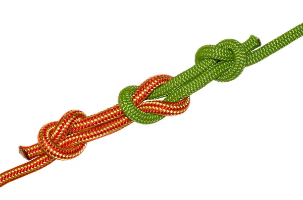 Reef knot with the control nodes — Stock Photo, Image