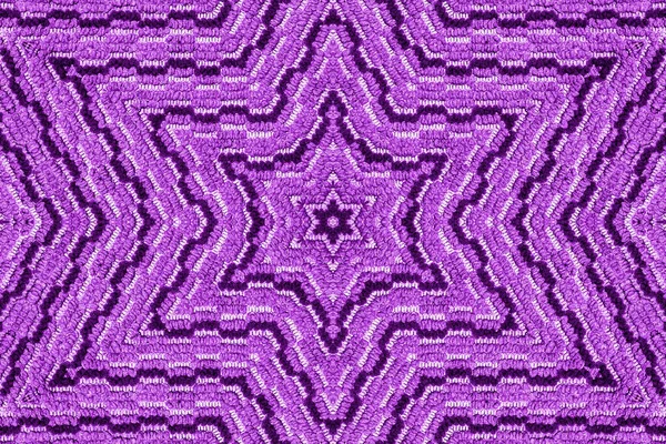 Abstract background. Knitted fabric in violet tones. Close-up