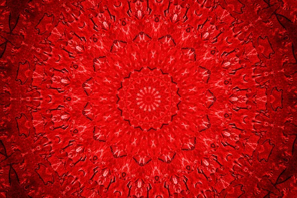Beautiful Abstract Red Background Vignetting Abstract Mandala Photo — Stock Photo, Image