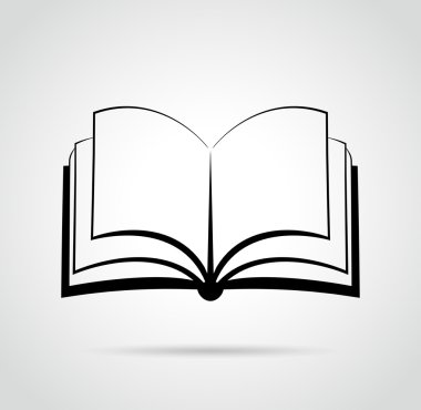 kitap tasarımı siyah çizimi açın