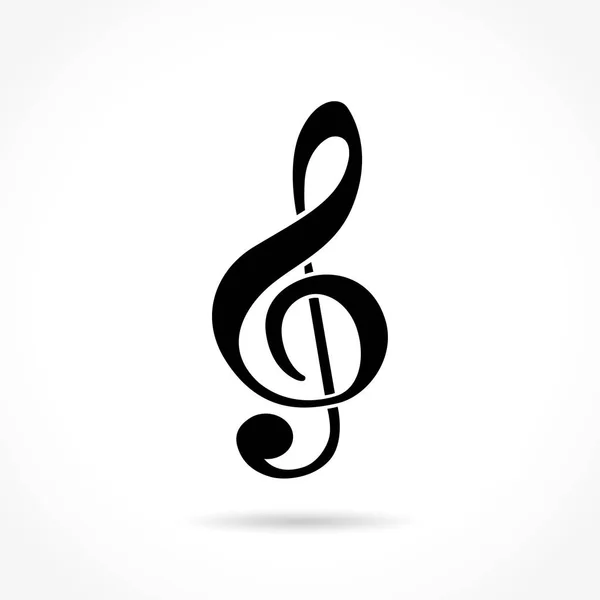 Music icon on white background — Stock Vector