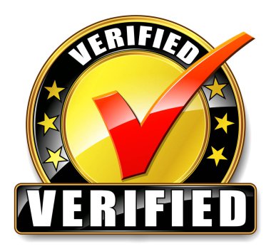 verified icon on white background clipart