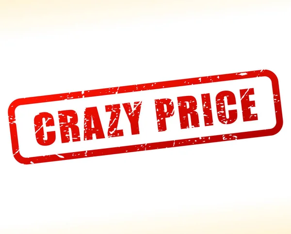 Crazy price stamp — Stock Vector