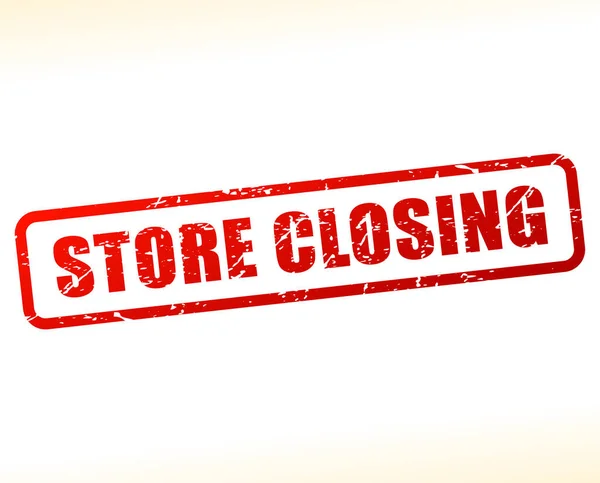 Store closing text buffered — Stock Vector