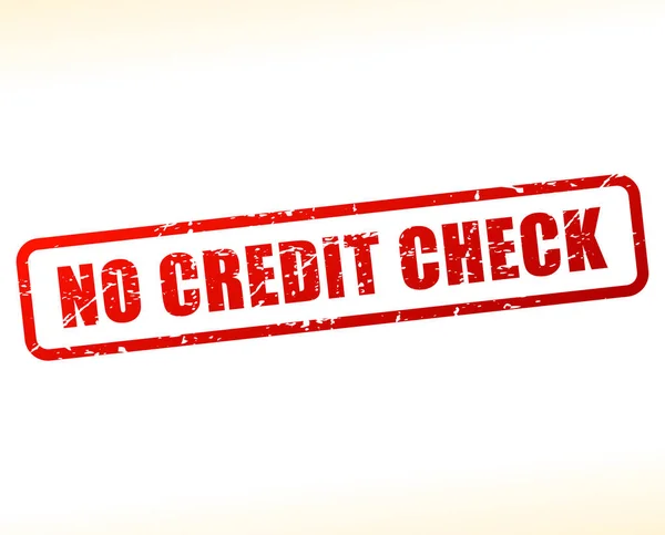 No credit check text buffered — Stock Vector
