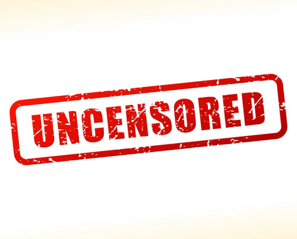 Uncensored text buffered — Stock Vector