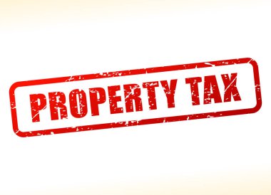 property tax text buffered clipart