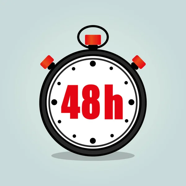 Σαράντα οκτώ ώρες χρονόμετρο — Διανυσματικό Αρχείο