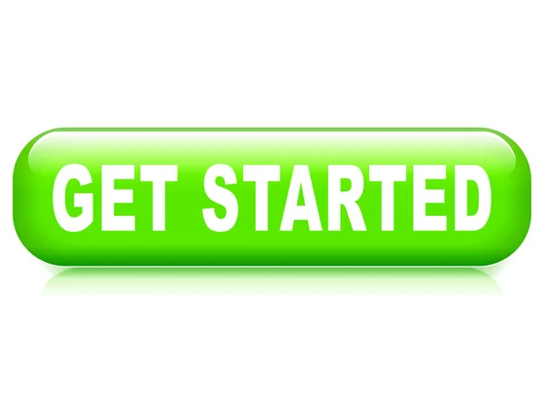 Get started button — Stock Vector