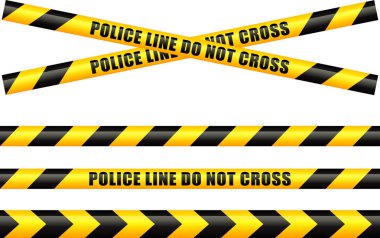 police tape line clipart
