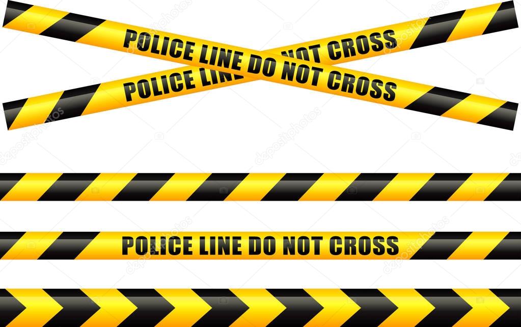 police tape line