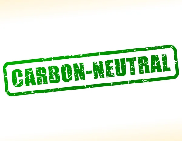 Timbro di testo carbon neutral — Vettoriale Stock