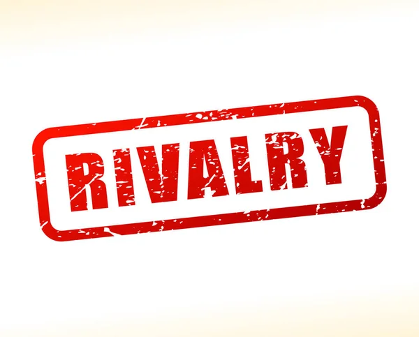 Rivalry red text stamp — Stock Vector