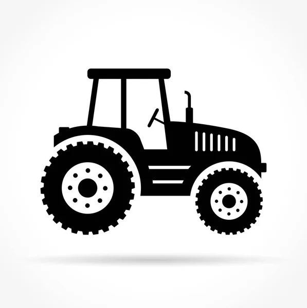 Tractor sobre fondo blanco — Vector de stock