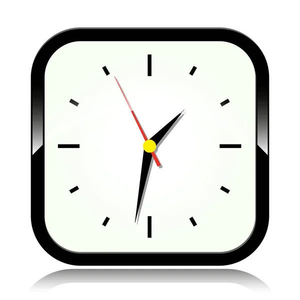 Reloj sobre fondo blanco — Archivo Imágenes Vectoriales