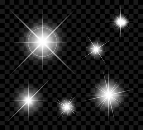 Licht der Sterne Effekt eingestellt — Stockvektor