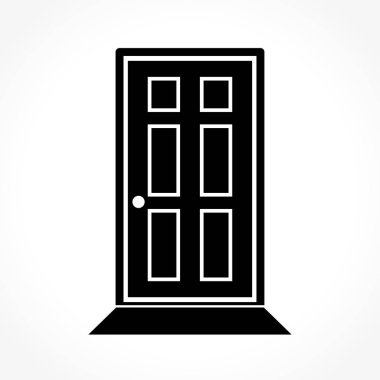 kapı simgesi beyaz arka plan üzerinde