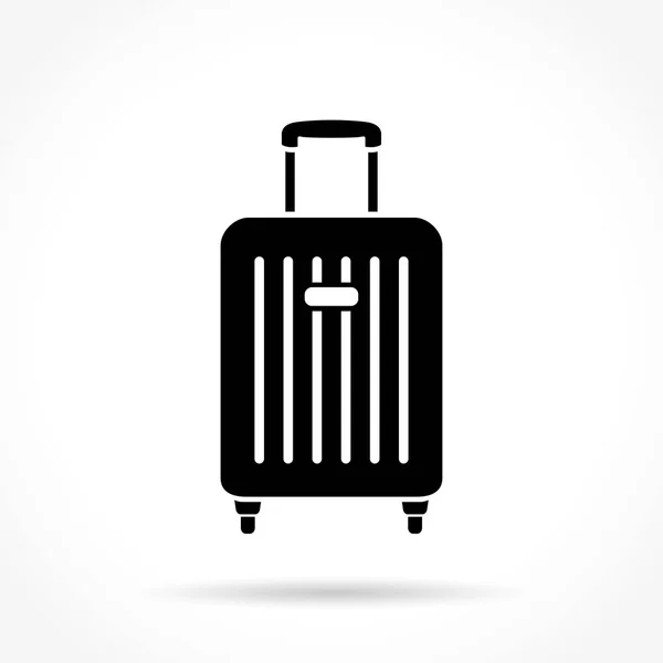 Icona valigia su sfondo bianco — Vettoriale Stock