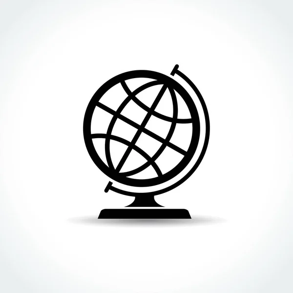 Globe icon on white background — Wektor stockowy