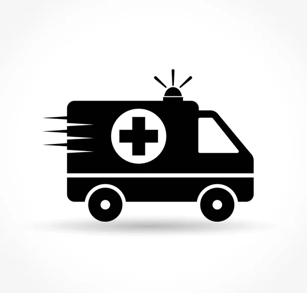 Camioneta médica sobre fondo blanco — Archivo Imágenes Vectoriales