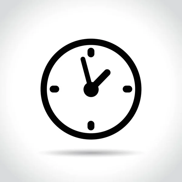 Icona dell'orologio su sfondo bianco — Vettoriale Stock