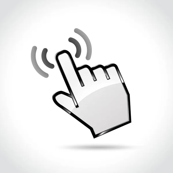 Icône tactile sur fond blanc — Image vectorielle