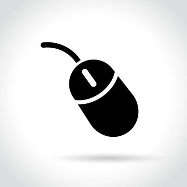 Bilgisayar fare simgesi beyaz arka plan üzerinde