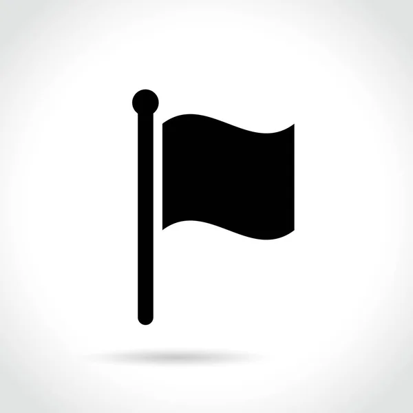 Flagga ikon på vit bakgrund — Stock vektor