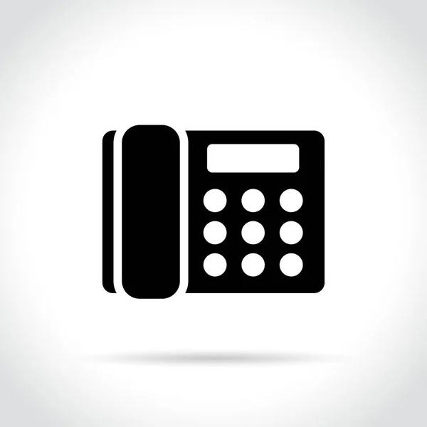 Home phone icon on white background — Stock Vector