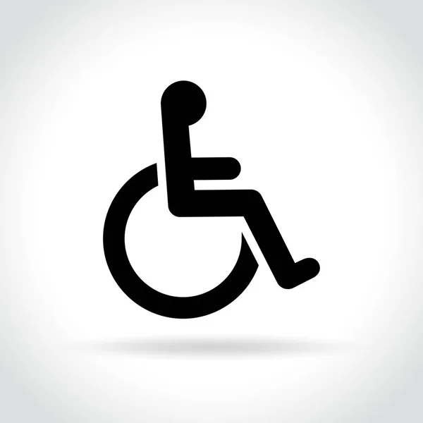 Handicap pictogram op witte achtergrond — Stockvector