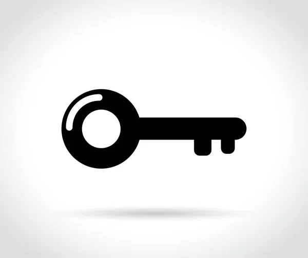 Ícone de chave no fundo branco — Vetor de Stock