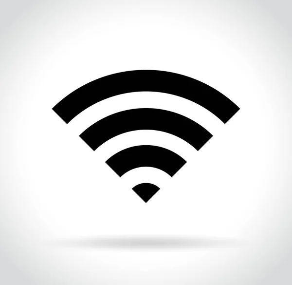 Icona wifi su sfondo bianco — Vettoriale Stock