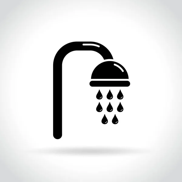 Shower icon on white background — Stock Vector