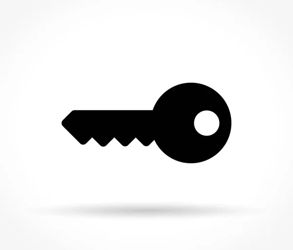 Ícone de chave no fundo branco — Vetor de Stock