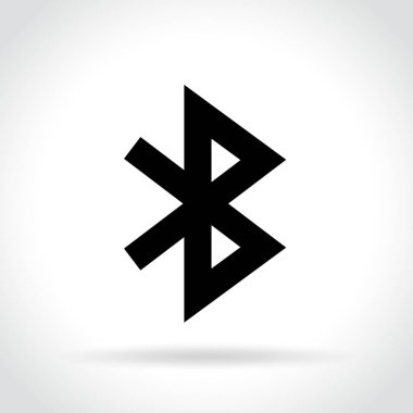 Bluetooth simgesi beyaz arka plan üzerinde