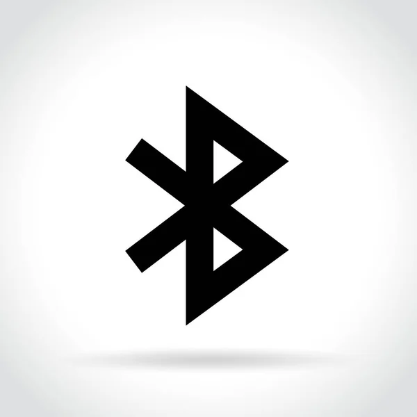 白い背景の上の Bluetooth アイコン — ストックベクタ