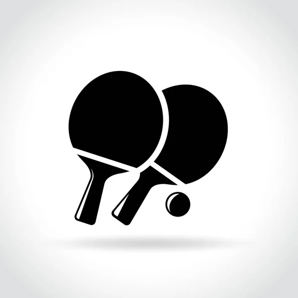 Icône ping pong sur fond blanc — Image vectorielle