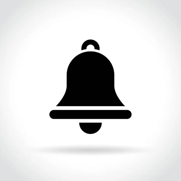 Icono de campana sobre fondo blanco — Vector de stock