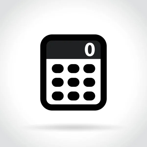 Calculator icon on white background — Stock Vector
