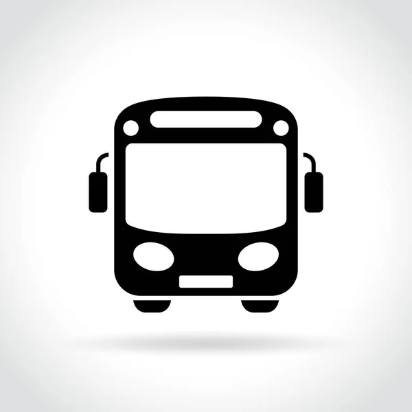 Ícone de ônibus no fundo branco — Vetor de Stock