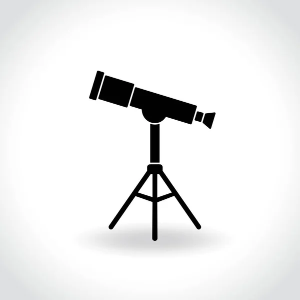 Telescope icon on white background — Stock Vector