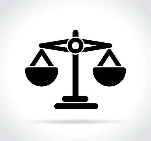 Icono de justicia sobre fondo blanco — Vector de stock