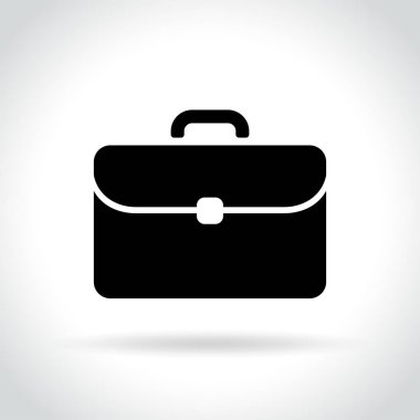 Portföy simgesi beyaz zemin üzerine