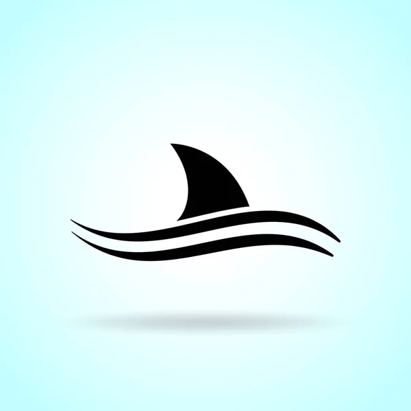 Hai-Symbol-Konzept auf weißem Hintergrund — Stockvektor