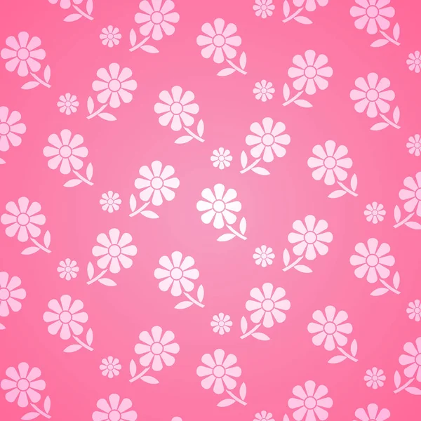 Flores cor de rosa fundo — Vetor de Stock