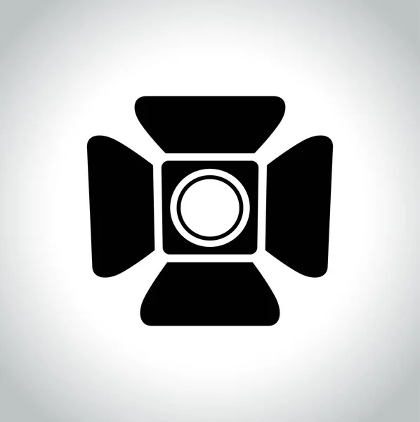 Icono del proyector sobre fondo blanco — Archivo Imágenes Vectoriales