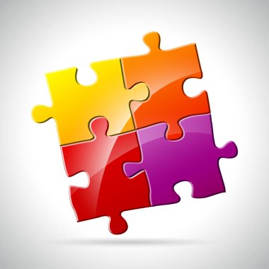 puzzle parçaları kavramı